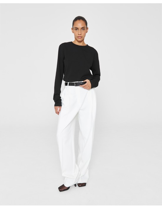 Лонгслив Regular fit в чёрном цвете