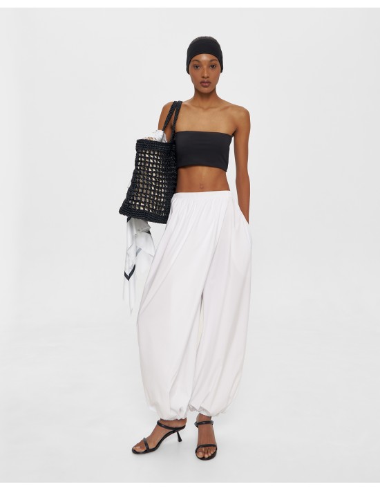 Брюки - алладины в белом цвете