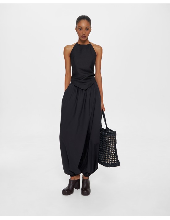 Топ - косынка в чёрном цвете