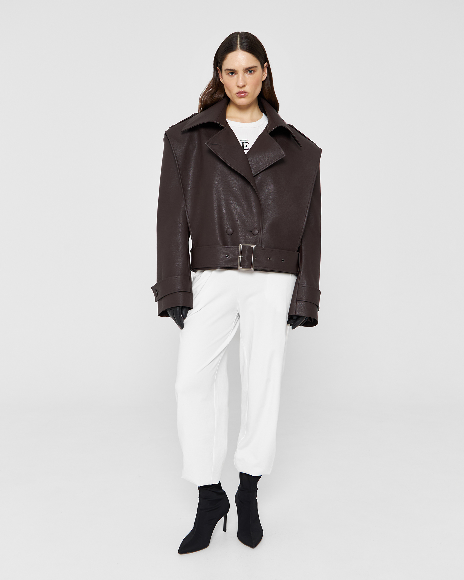 Куртка - косуха в шоколадном цвете