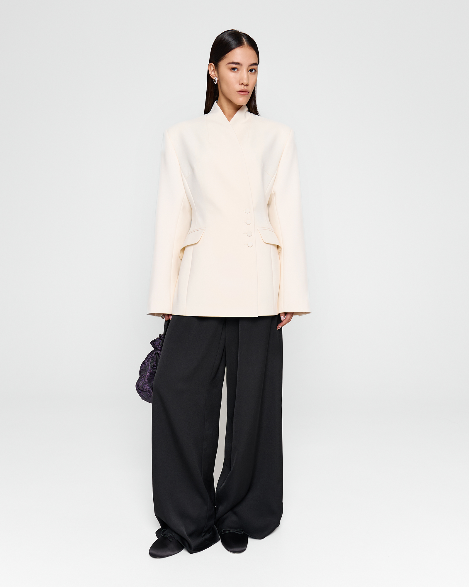 Жакет - кимоно в молочном цвете