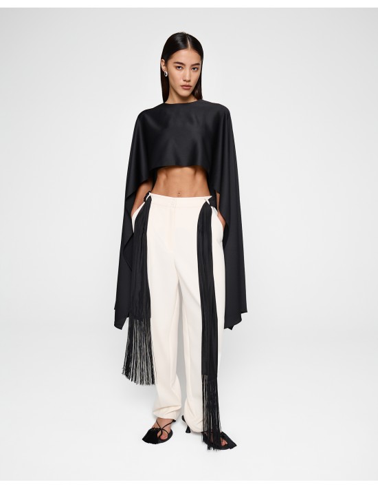 Накидка - кейп в черном цвете