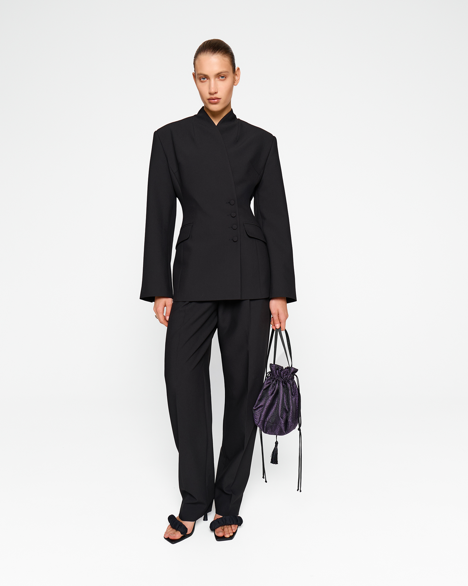 Жакет - кимоно в черном цвете