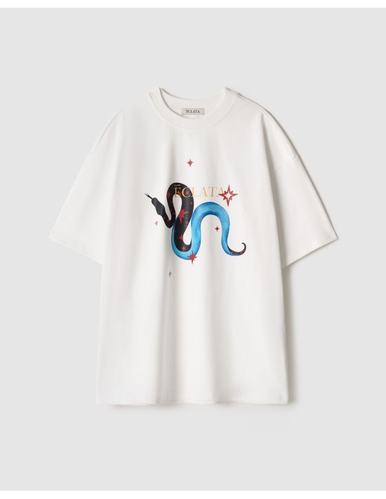 Футболка "Oriental" в белом цвете