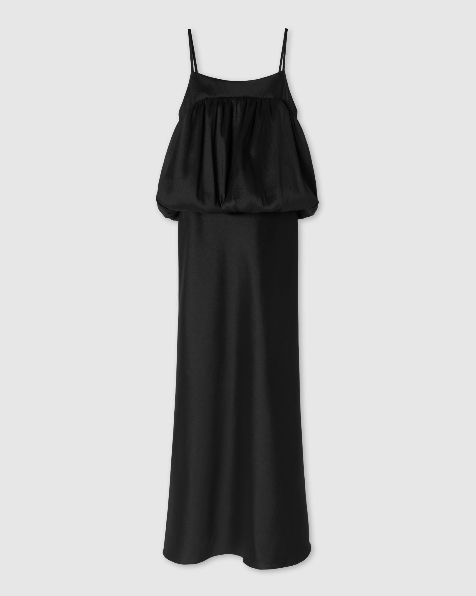 Платье "Буф" длины макси в черном цвете