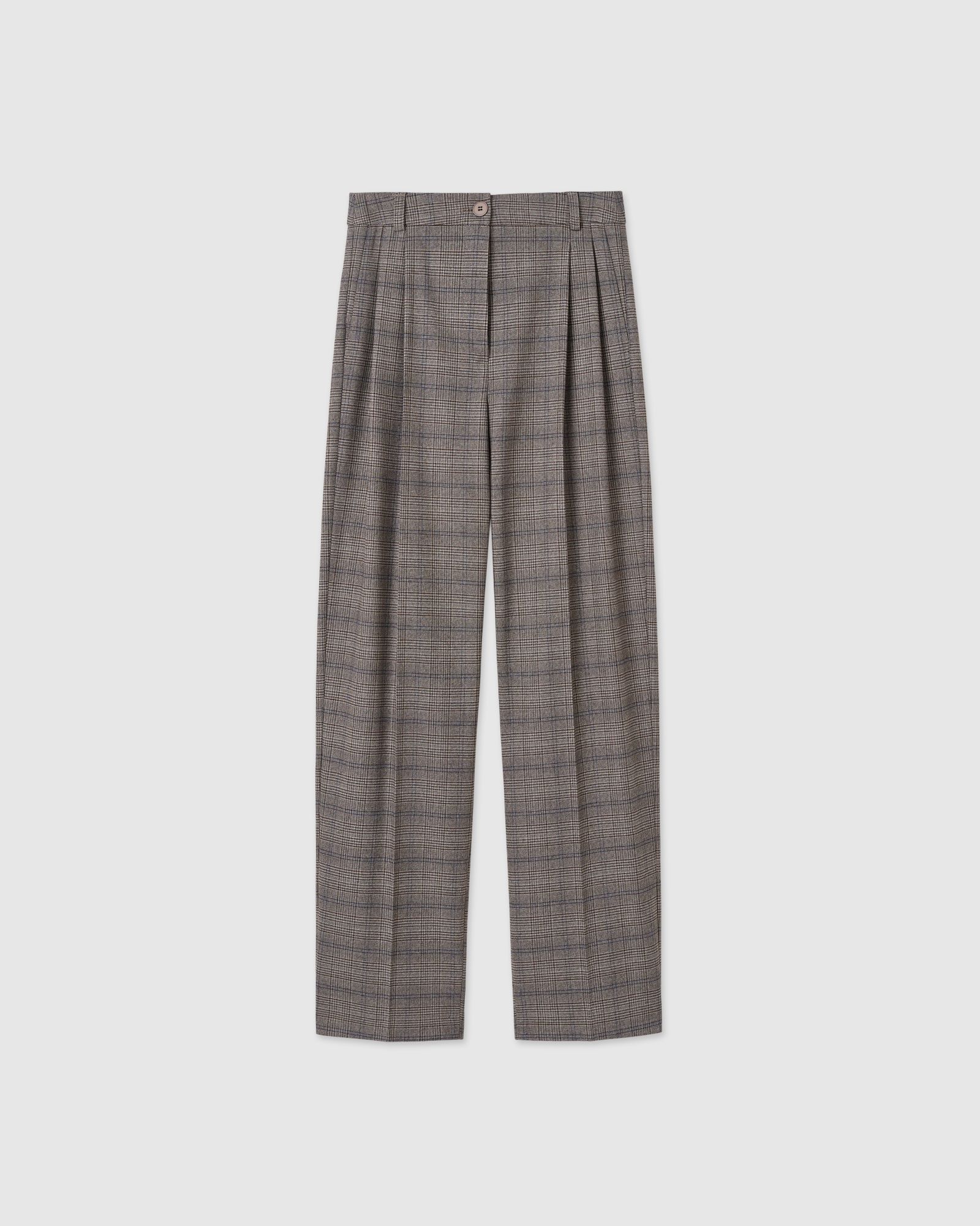 Брюки - бананы в клетку