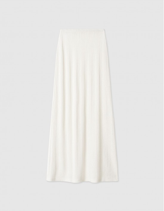 Юбка из тонкого трикотажа "кроше"