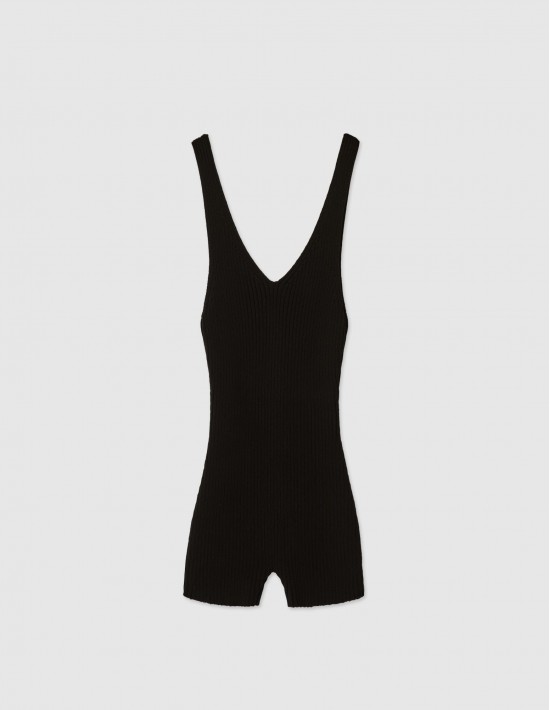 Комбидресс из вязаного трикотажа