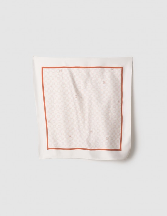 Платок ECLATA monogram orange