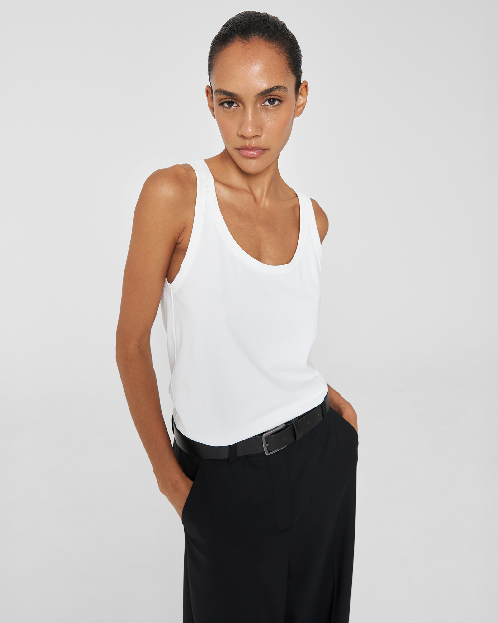 Майка Regular fit в белом цвете